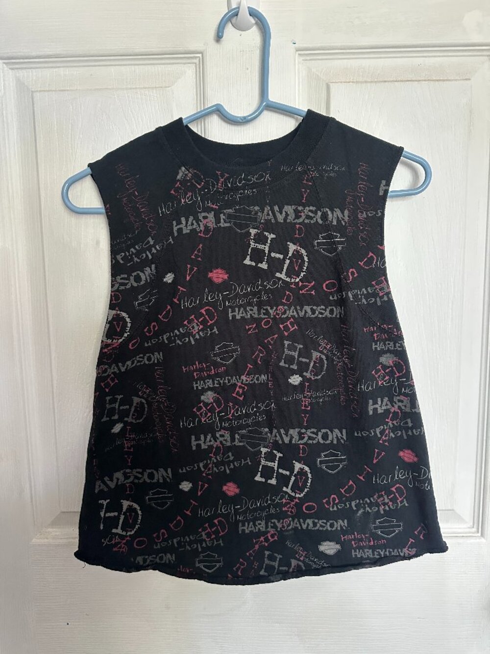 Vintage 2003 Harley-Davidson 100 Years All Over Print Sleeveless Tank